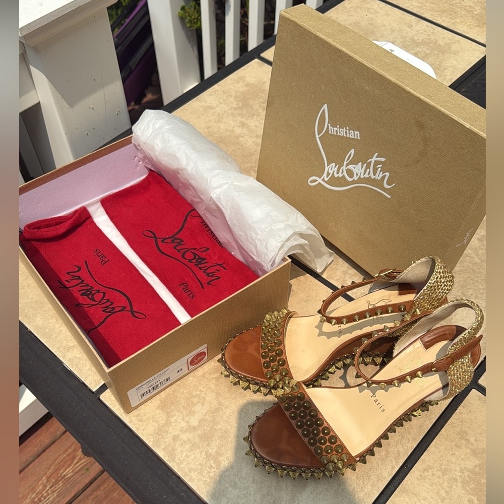 Christian Louboutin Cordorella 110 Spike Wedges